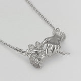 Gift of Flowers In-line Necklace Silver