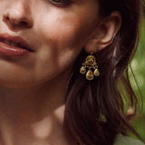 Gratitude for Nature Girandole Earrings Gold