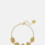 Alex Monroe Gratitude for Nature Linked Station Bracelet Gold.