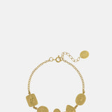 Alex Monroe Gratitude for Nature Linked Station Bracelet Gold.