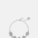 Alex Monroe Gratitude for Nature Linked Station Bracelet Silver.