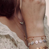 Gratitude for Nature Linked Station Bracelet Silver