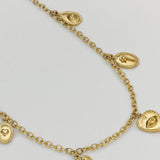 Gratitude for Nature Small Charm Necklace Gold
