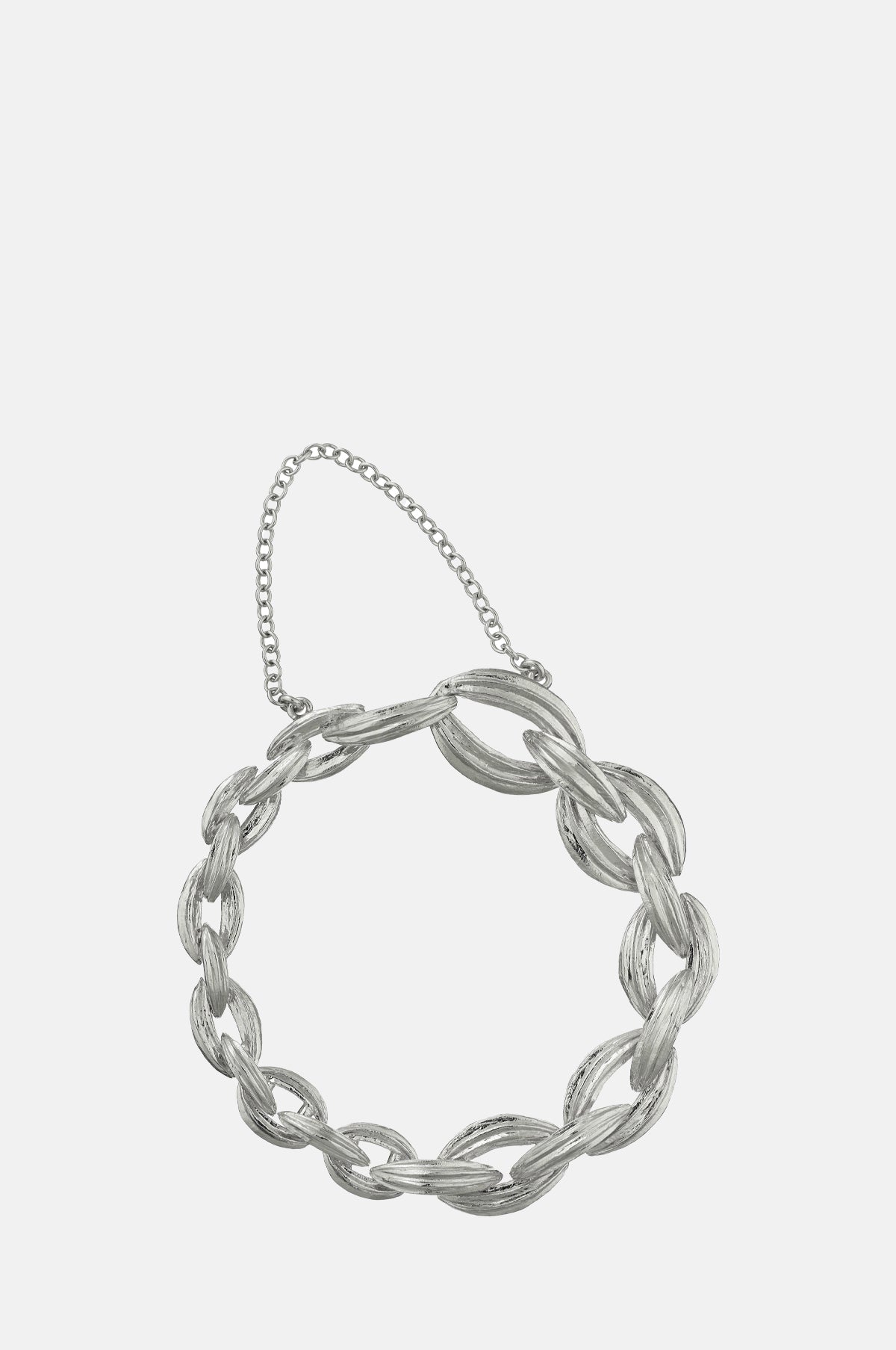 Alex Monroe Linked Kissing Seed Graduated Bracelet Silver.