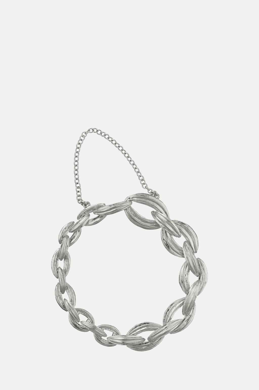 Alex Monroe Linked Kissing Seed Graduated Bracelet Silver.