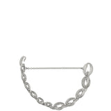 Linked Kissing Seed Graduated Bracelet Silver