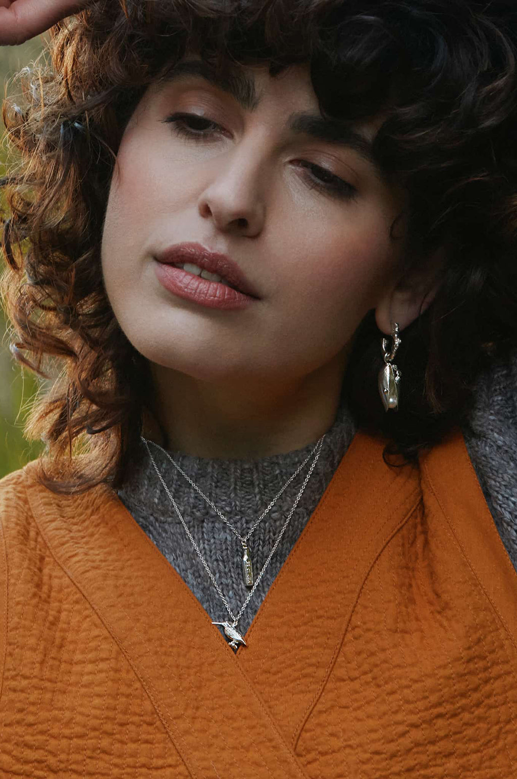 Not To Be Taken Poison Bottle Necklace Silver