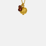 Alex Monroe Pomegranate and Garnet Cluster Necklace Gold.