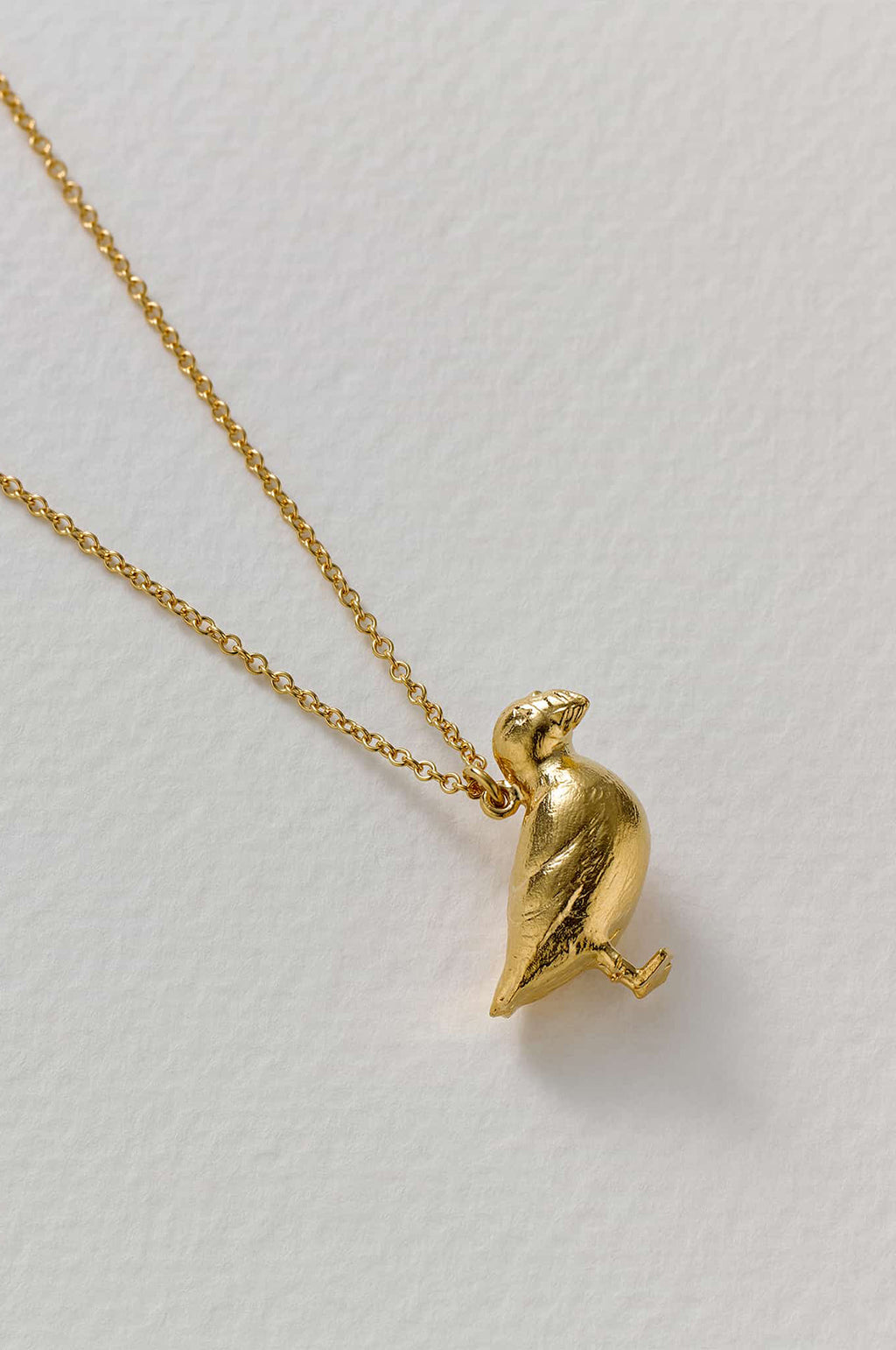 Puffin Necklace Gold