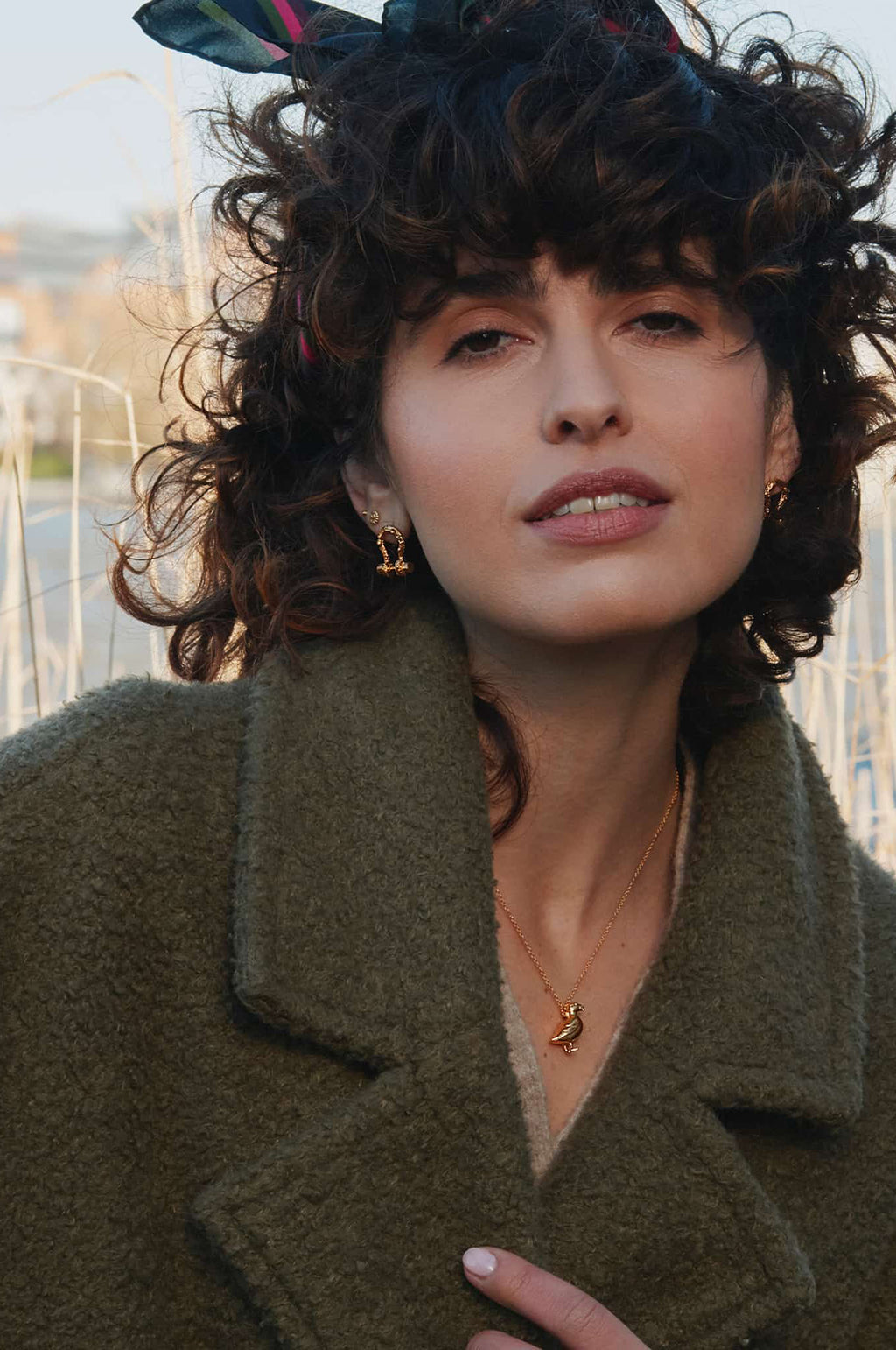 Puffin Necklace Gold