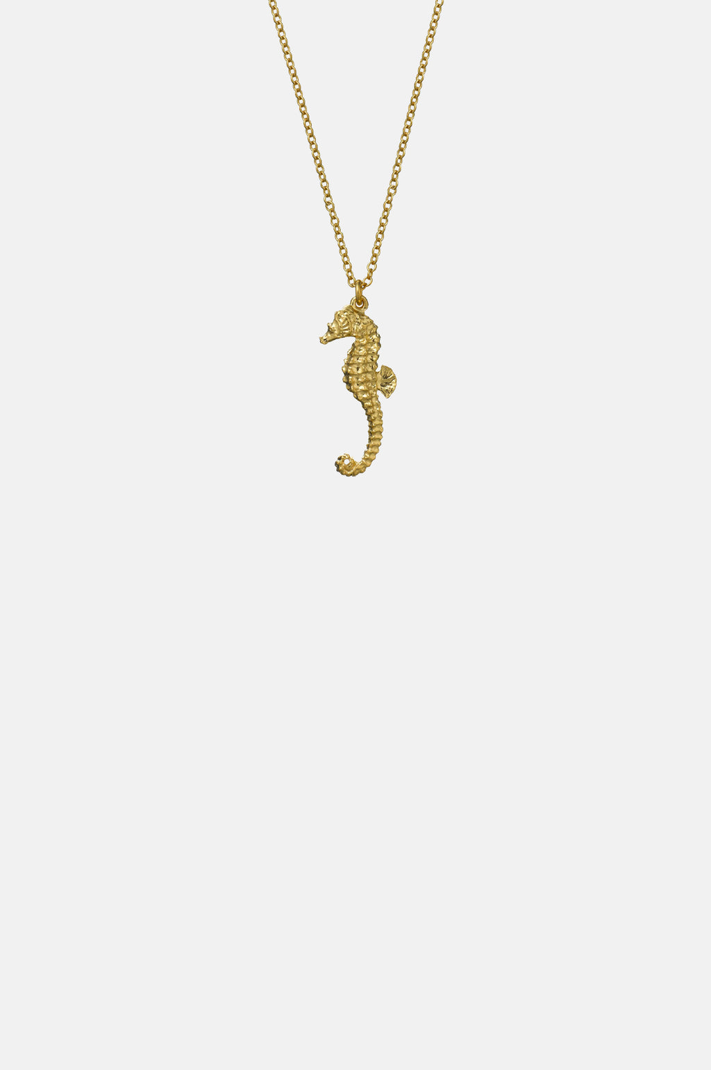 Alex Monroe Seahorse Necklace Gold.