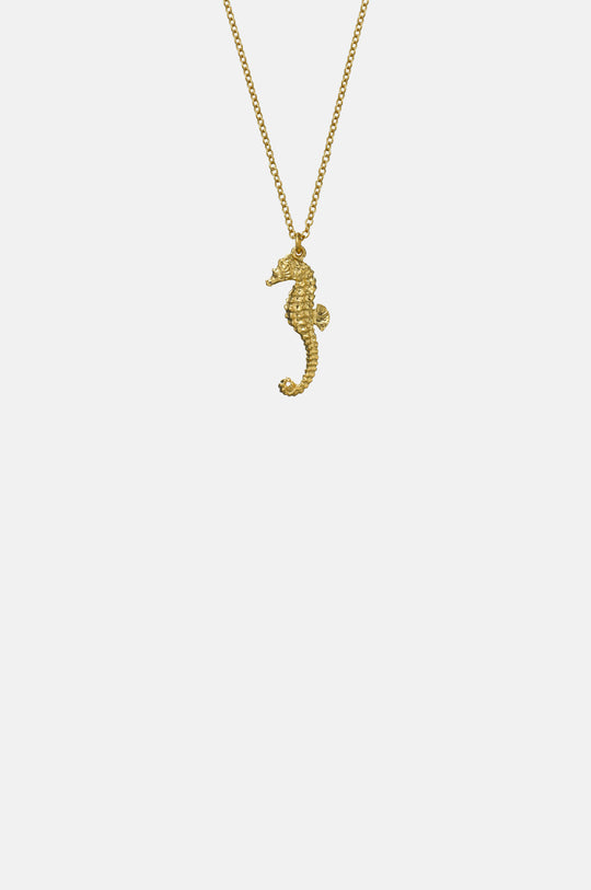 Seahorse Necklace Gold