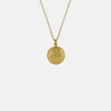 Alex Monroe Small Ex Voto Swallow Necklace Gold.