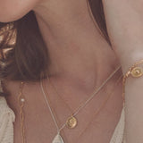 Small Ex-Voto Swallow Necklace Gold