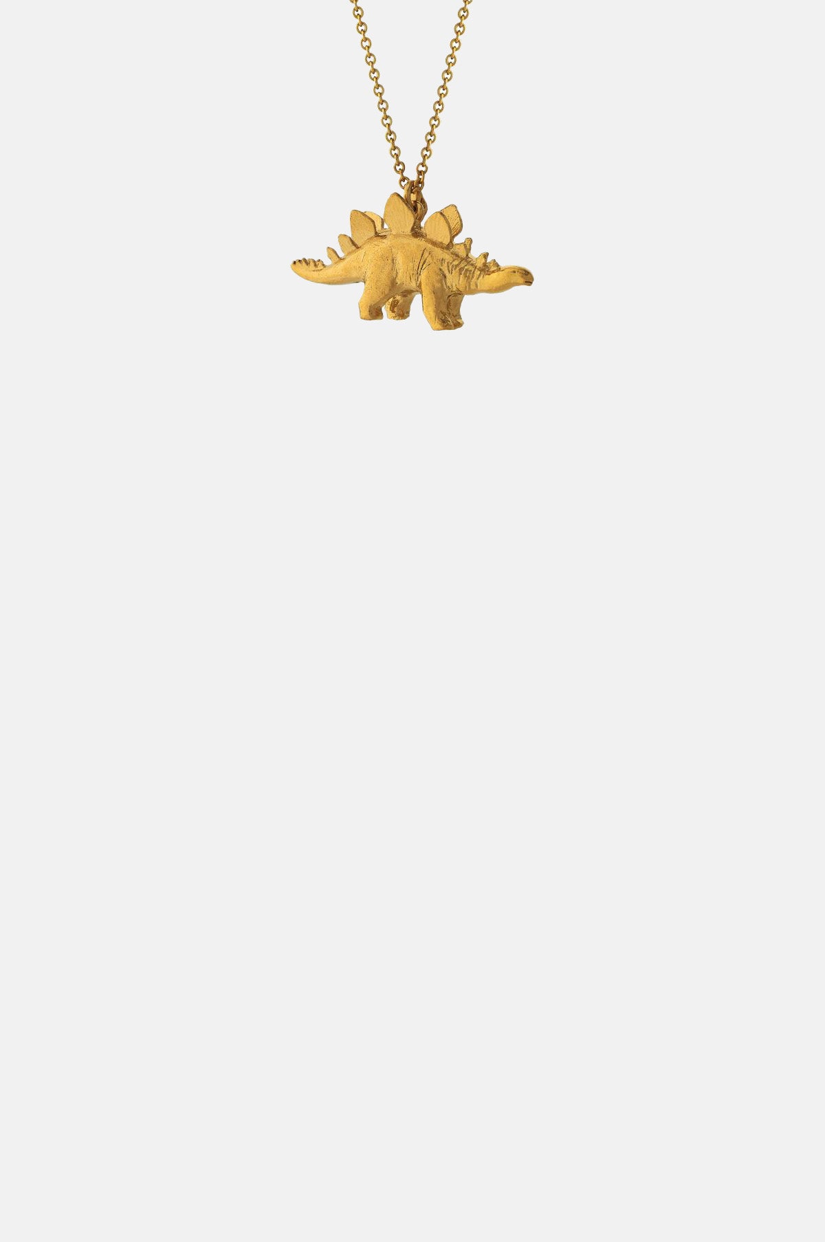 Alex Monroe Stegosaurus Necklace Gold.