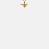 Alex Monroe Teeny Tiny Bumblebee Necklace 18ct Solid Gold.