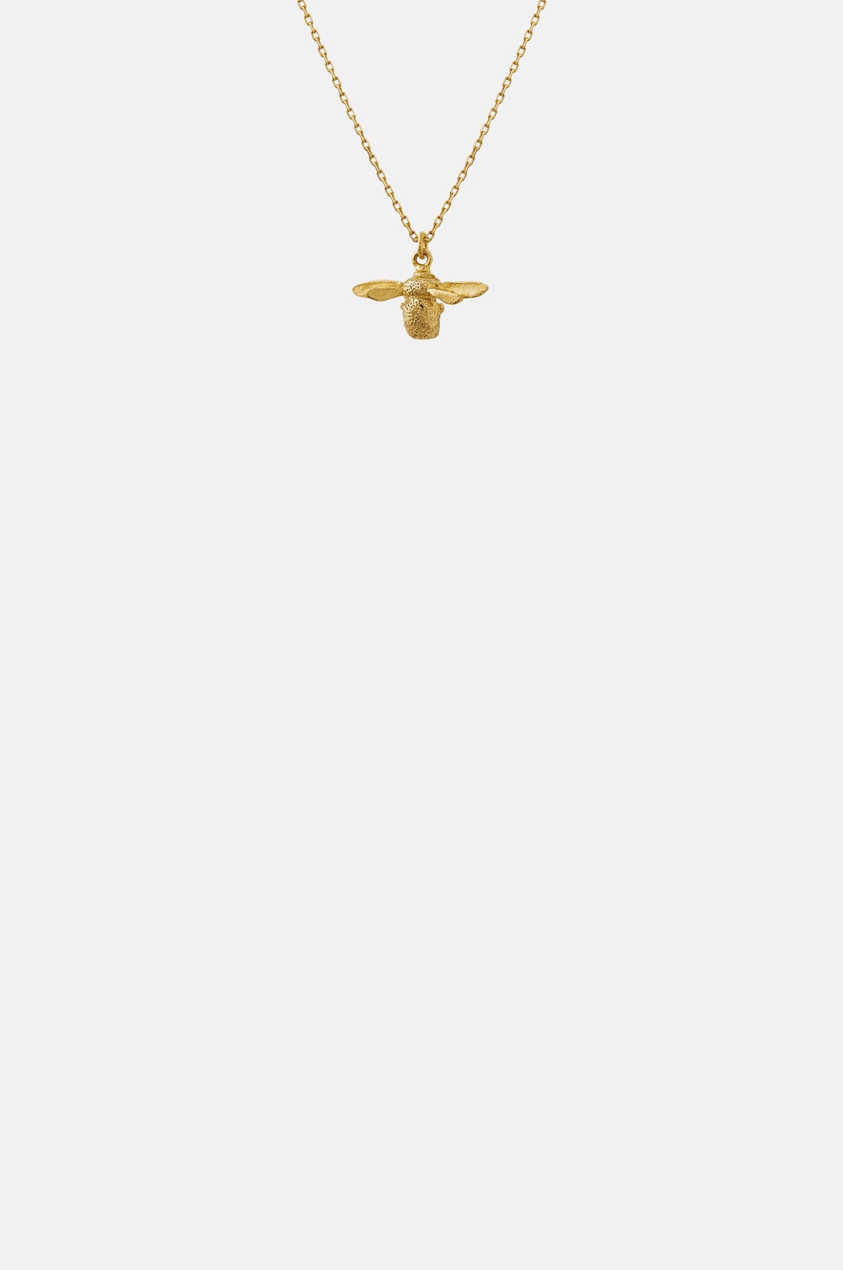 Alex Monroe Teeny Tiny Bumblebee Necklace 18ct Solid Gold.
