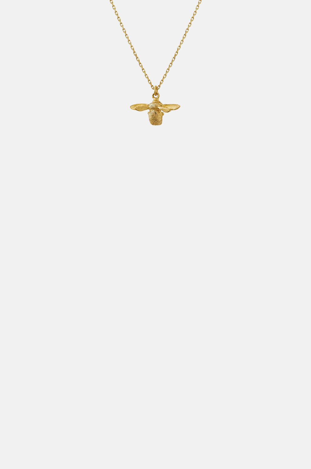 Alex Monroe Teeny Tiny Bumblebee Necklace 18ct Solid Gold.