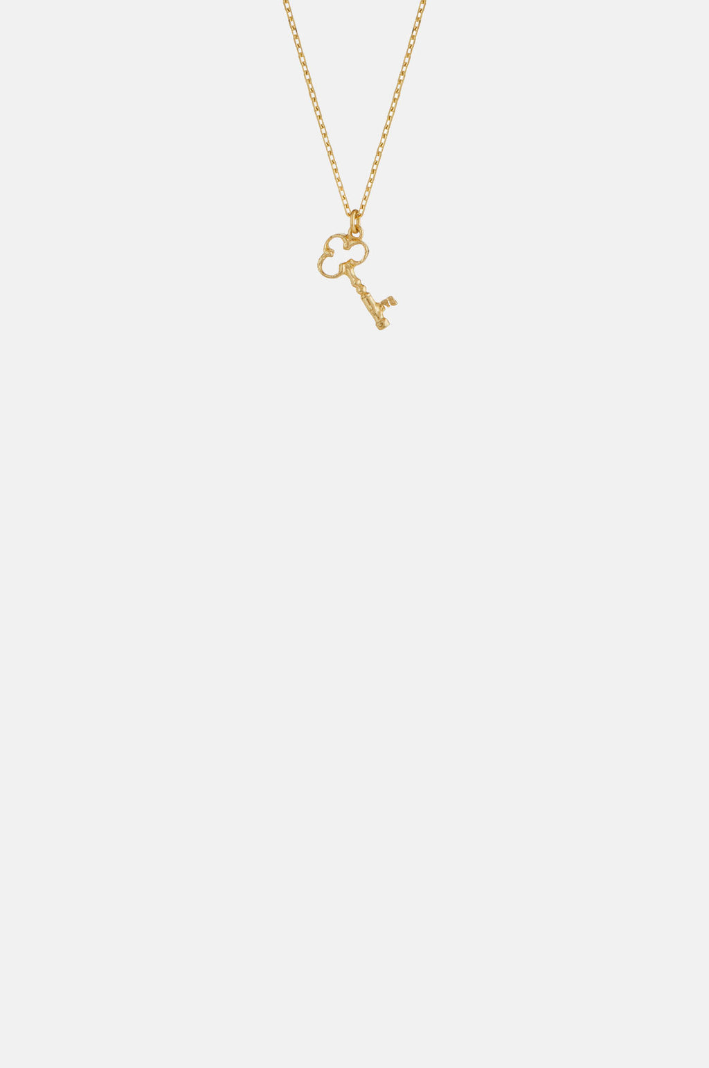 Alex Monroe Teeny Tiny Garden Key Necklace 18ct Solid Gold.ee