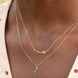 Teeny Tiny Garden Key Necklace 18ct Solid Gold