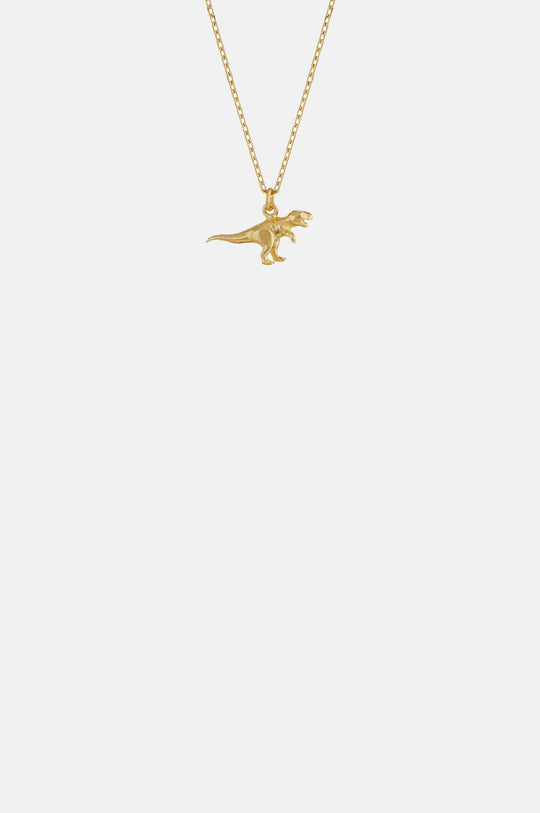 Teeny Tiny T-Rex Necklace 18ct Solid Gold
