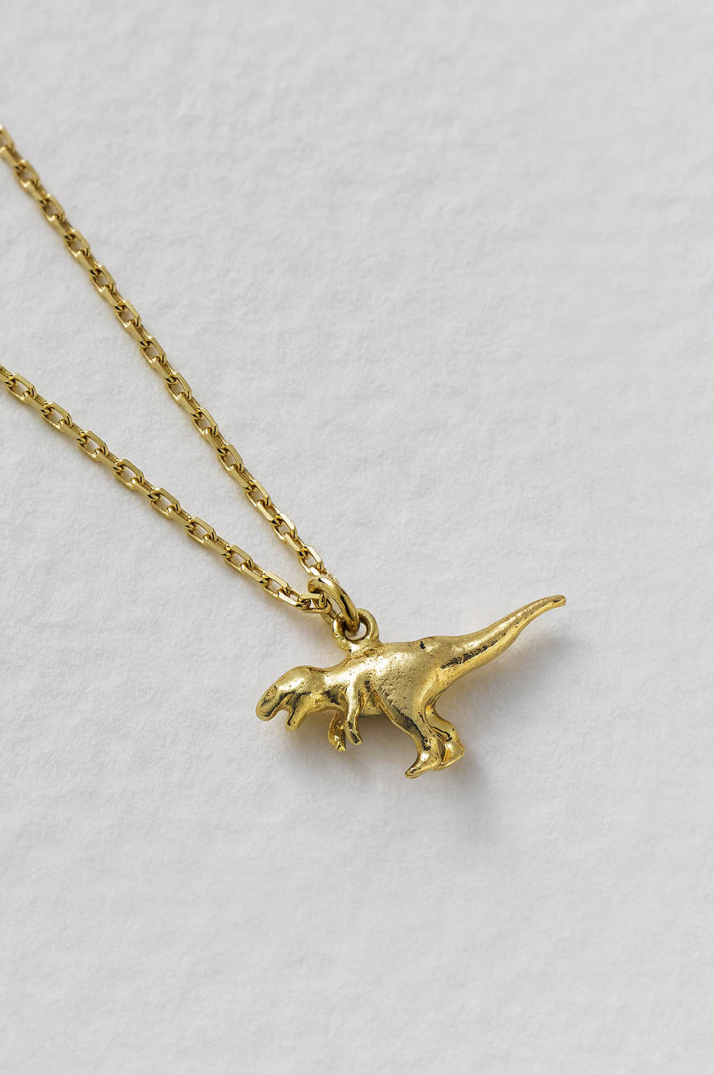 Teeny Tiny T-Rex Necklace 18ct Solid Gold