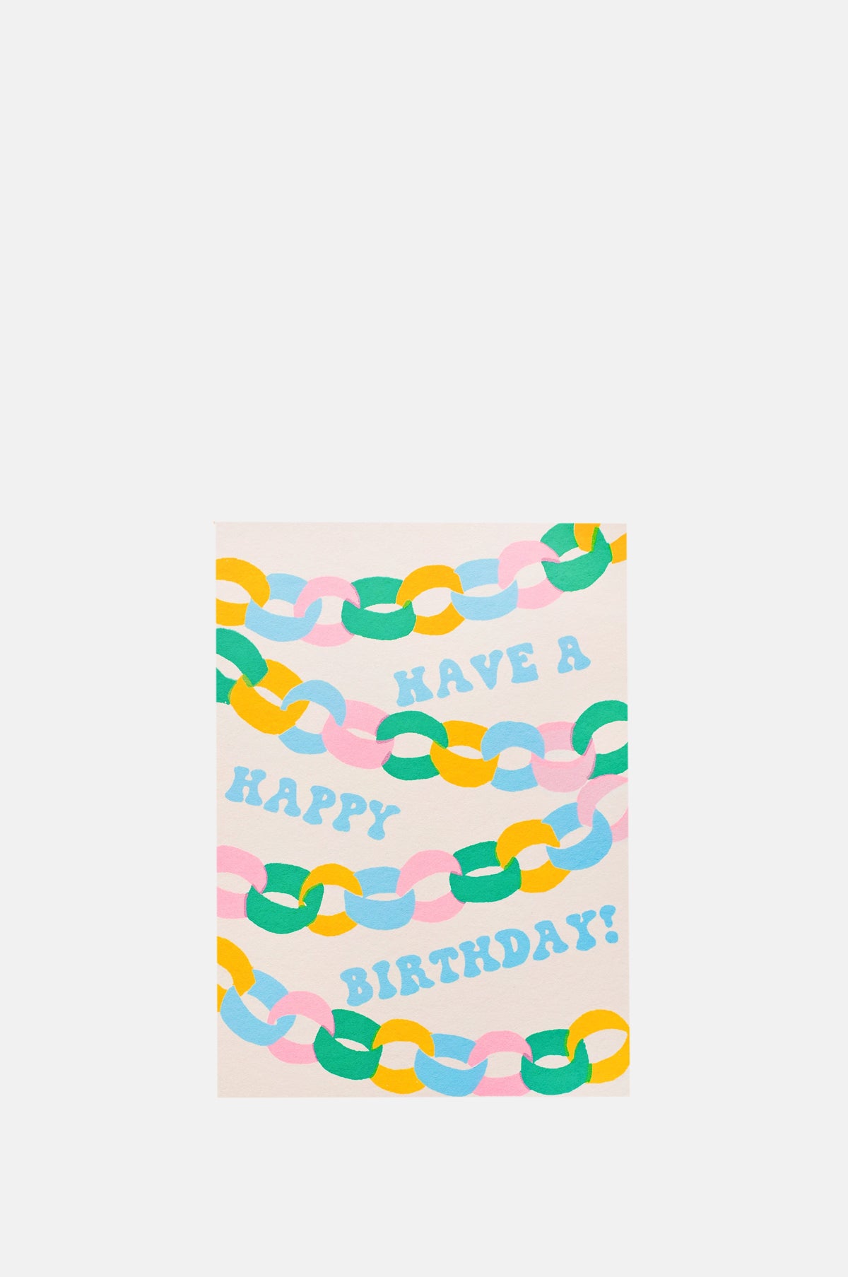 Alphabet Studios Birthday Paper Chain Card.