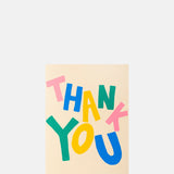 Alphabet Studios Thank You crooked Card.