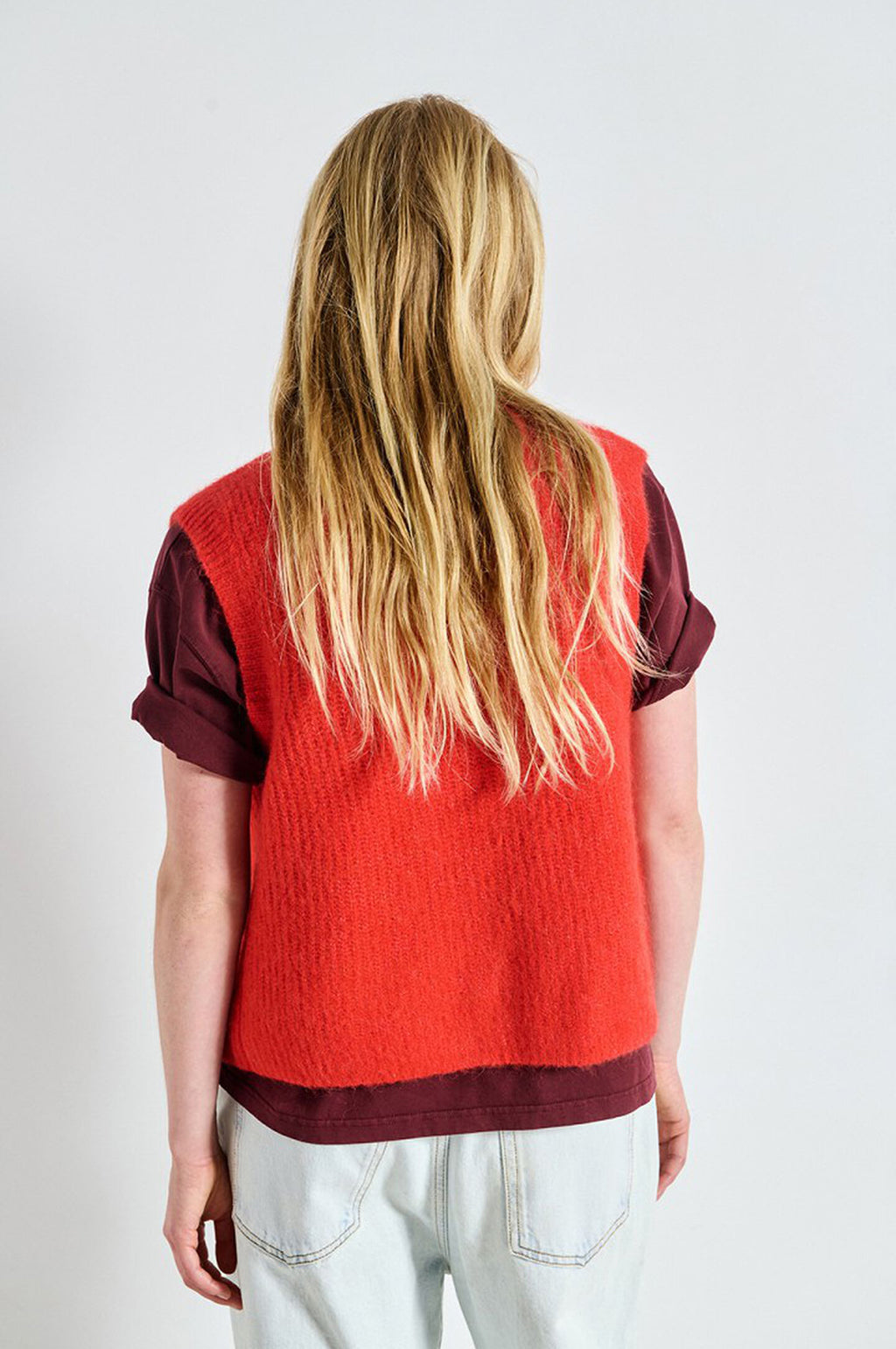 East Knit Vest Piment Chine