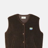 American Vintage Hoktown Vest Marronnier Chine.