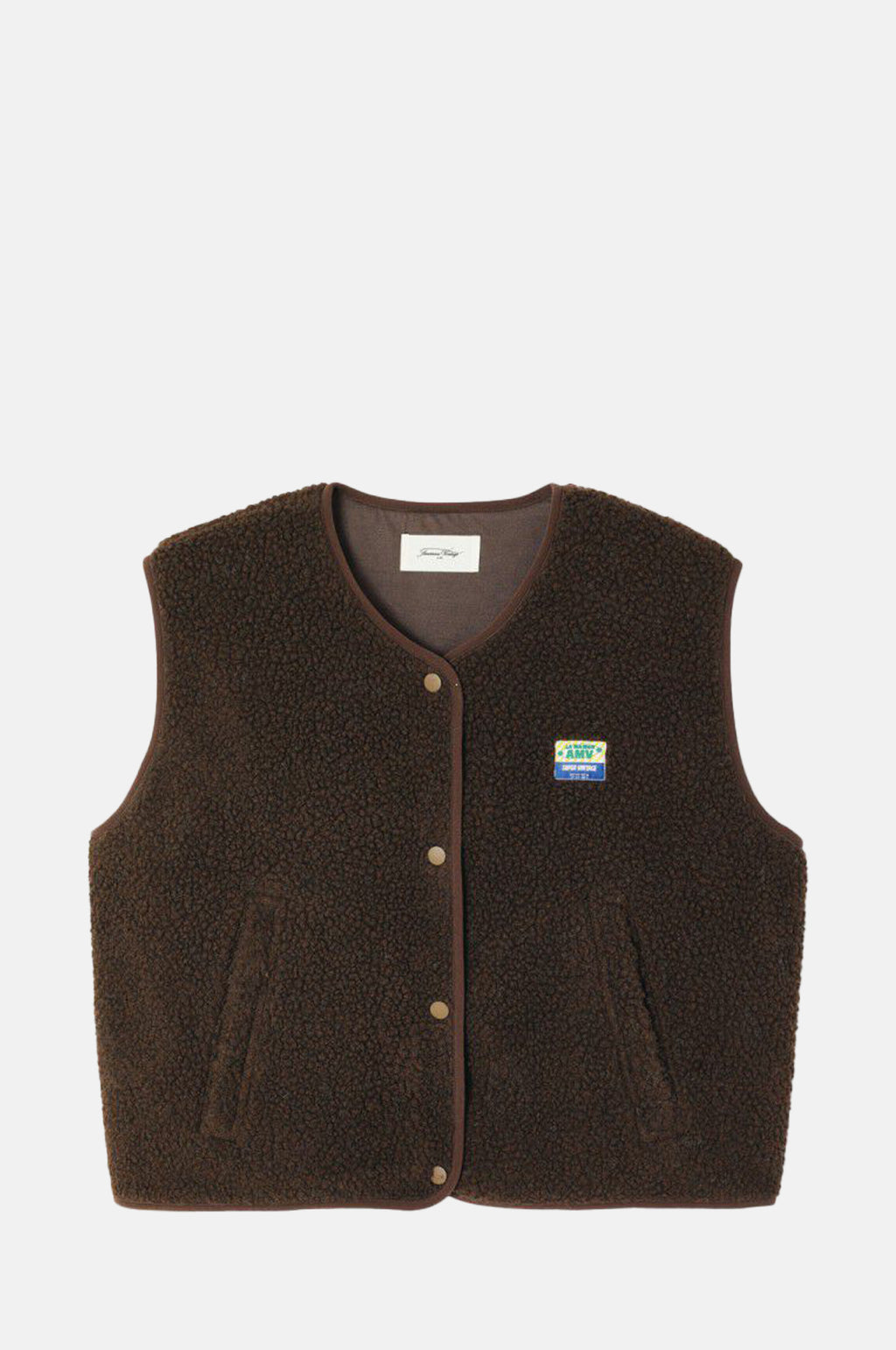 American Vintage Hoktown Vest Marronnier Chine.