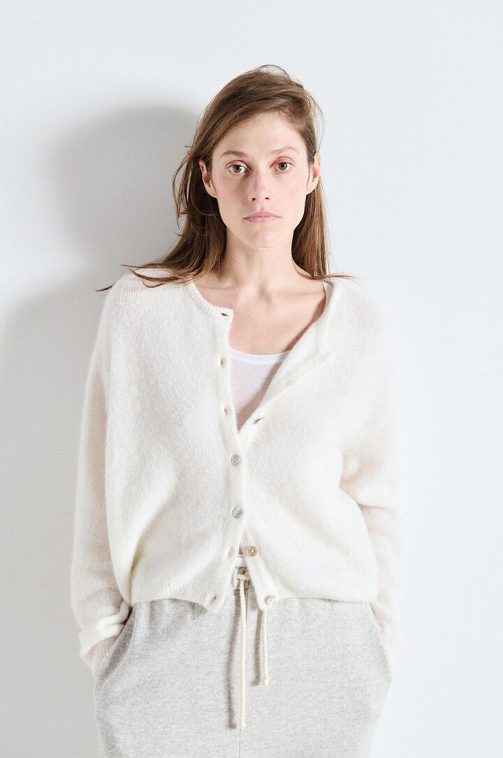 Vitow Cardigan White