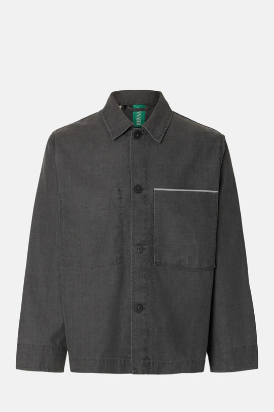 Anrfloki Selvedge Denim LG Overshirt Light Grey Denim