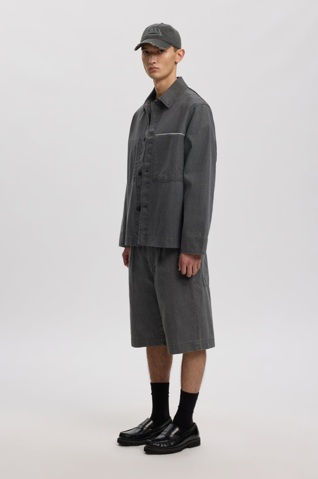 Anrfloki Selvedge Denim LG Overshirt Light Grey Denim