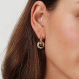 Dalmatian Glazed Donut Hoop Earrings