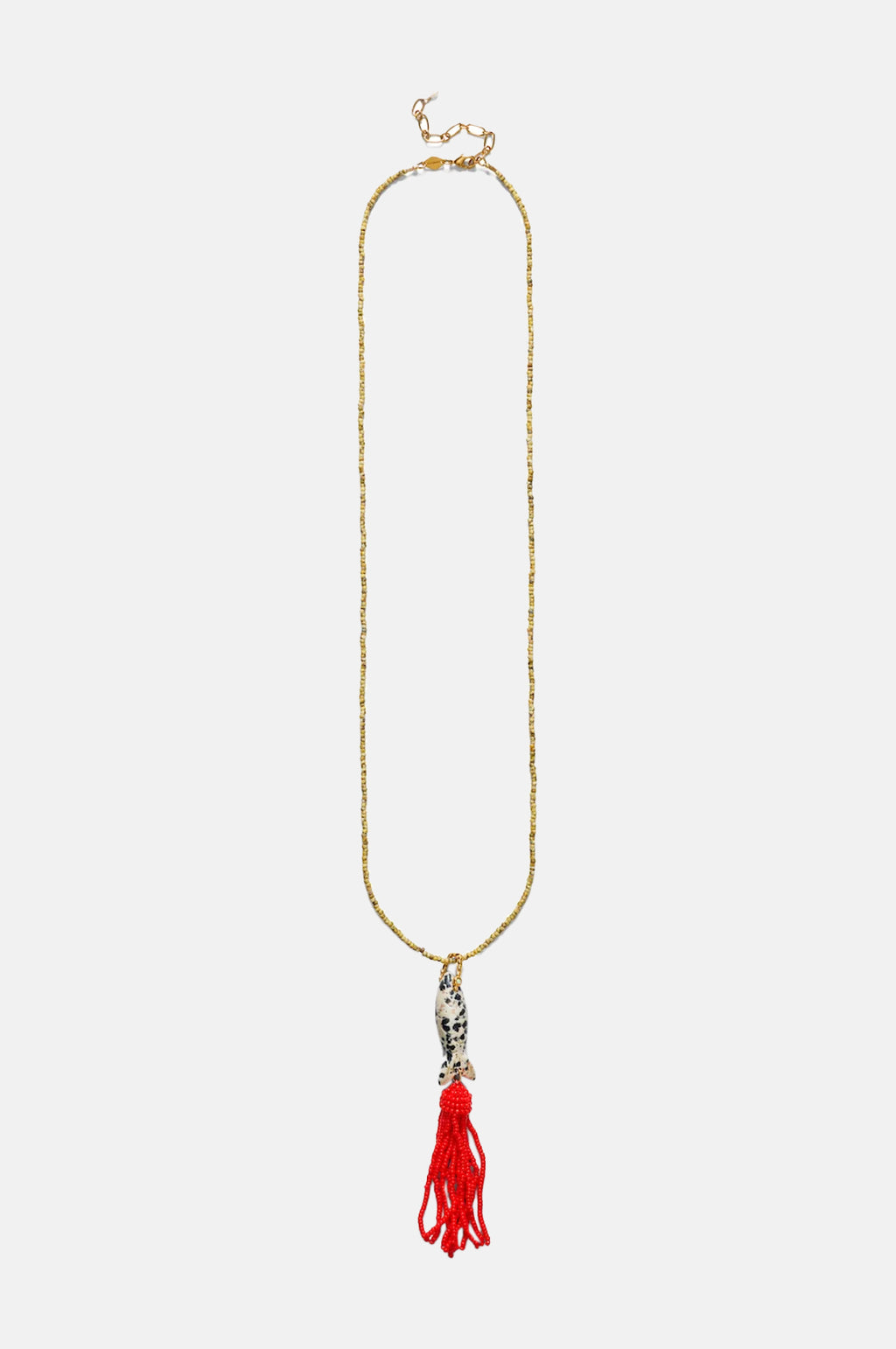 Anni Lu Dalmation Tassel Fishy Necklace.