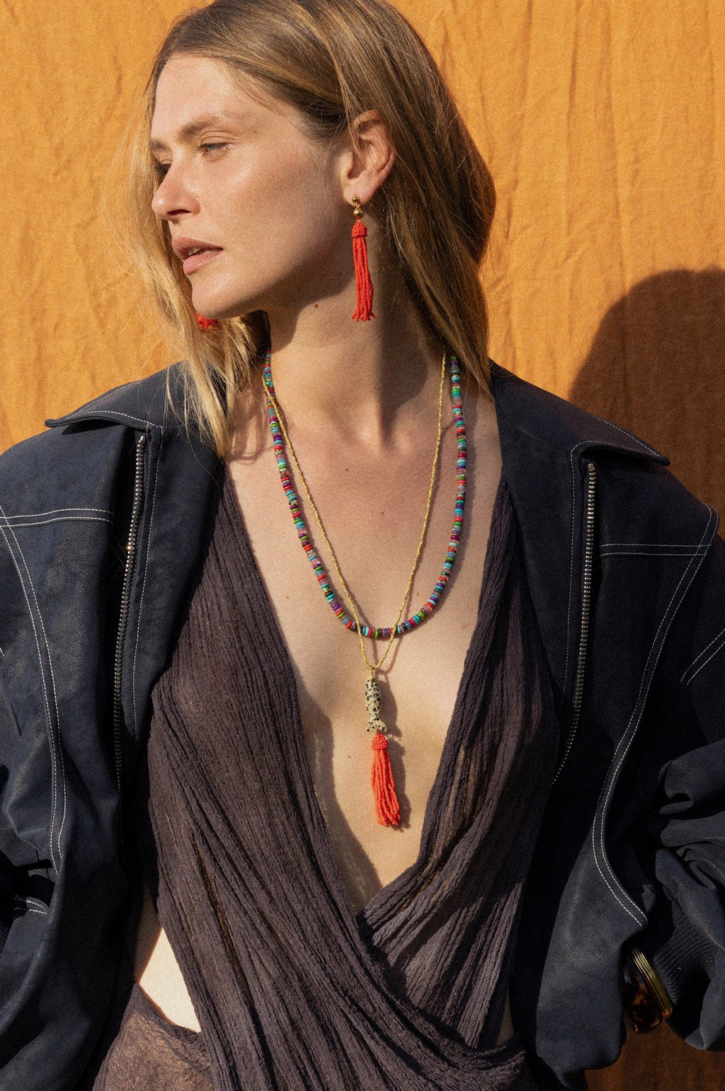 Dalmatian Tassel Fishy Necklace