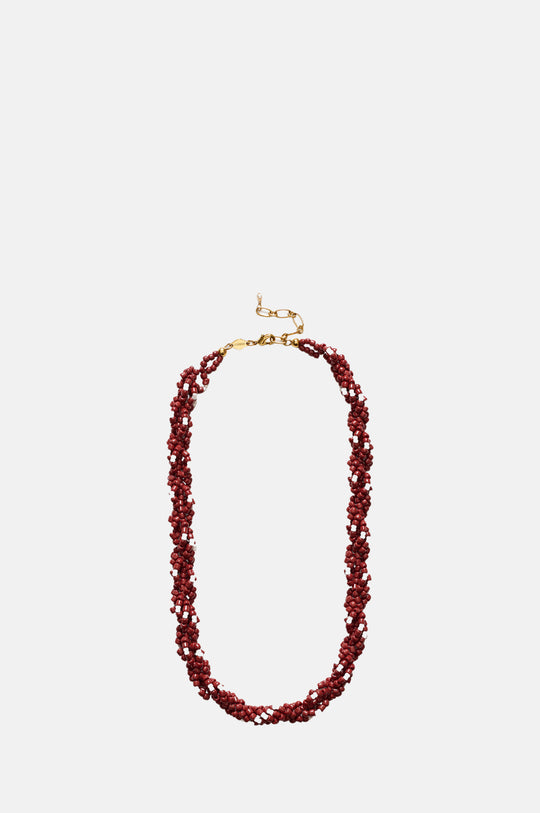 Deep Burgundy Rodeo Necklace