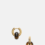 Anni Lu Eye of the Tiger Glazed Donut Hoop Earrings.