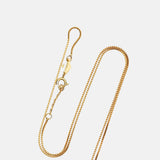 Anni Lu Gold Box Chain Necklace 57cm.