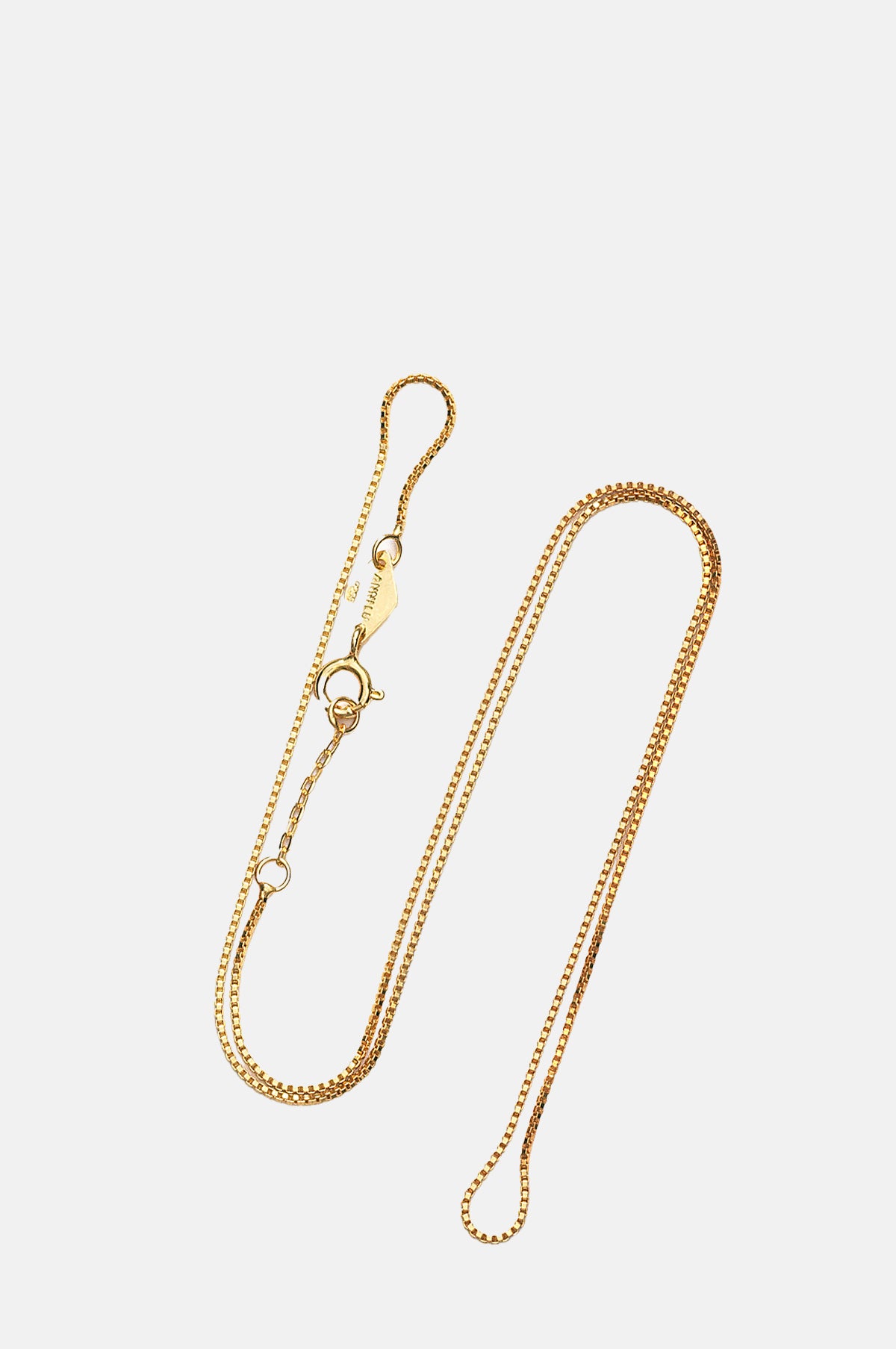 Anni Lu Gold Box Chain Necklace 57cm.