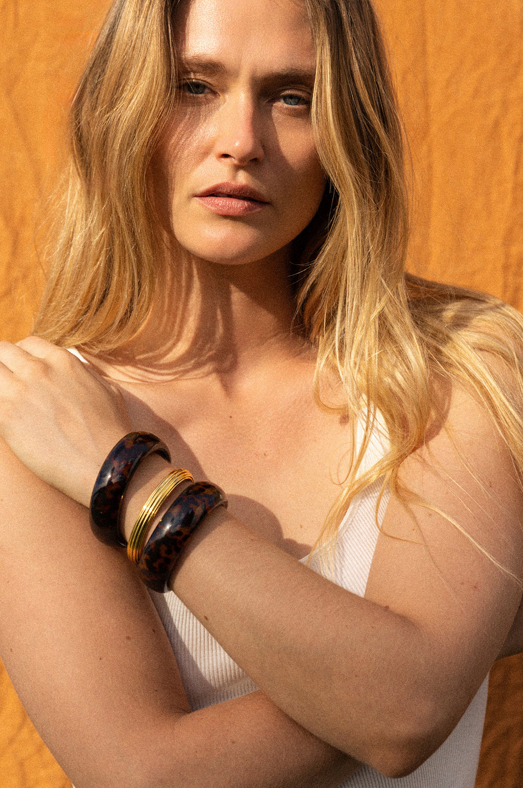 Golden Tortoise Bold Beautiful Bangle