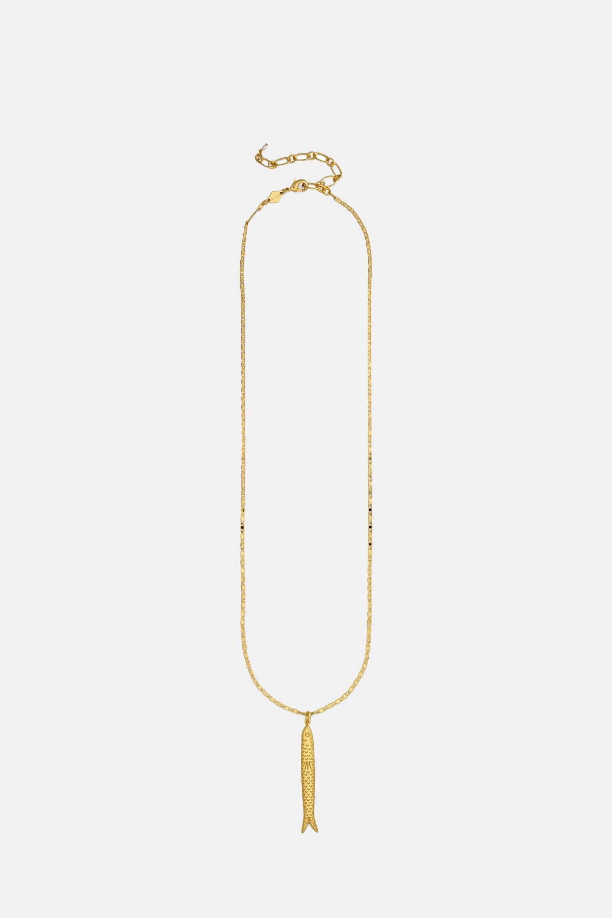 Anni Lu Hippie Fish Gold Necklace.