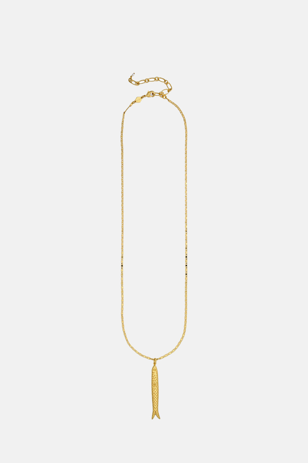 Anni Lu Hippie Fish Gold Necklace.