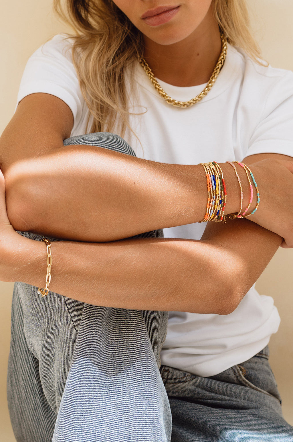 Navy Asymmetric Bracelet