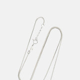 Anni Lu Silver Box Chain Necklace 7cm.