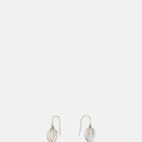 Annika Inez Clear Quartz Rounded Ridge Earrings.