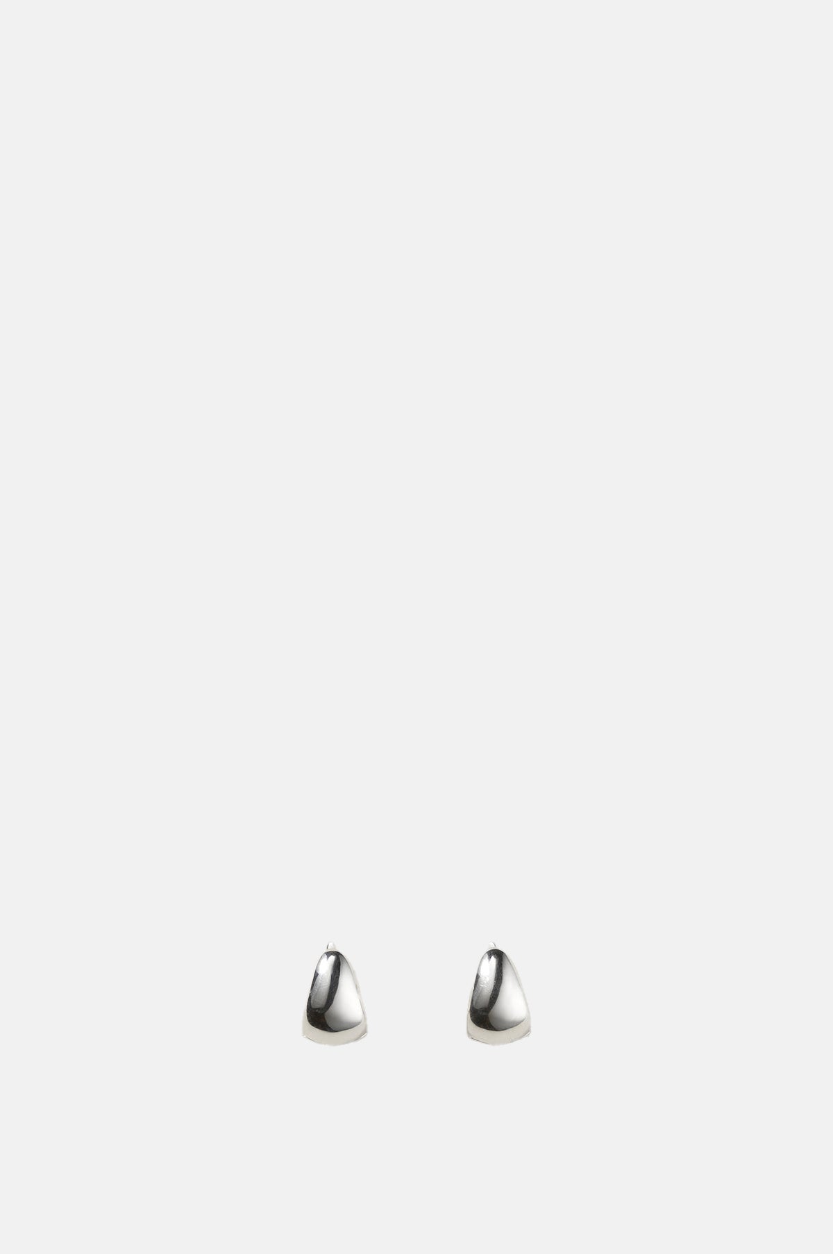 Annika Inez Petite Gentle Slope Hoops Silver.