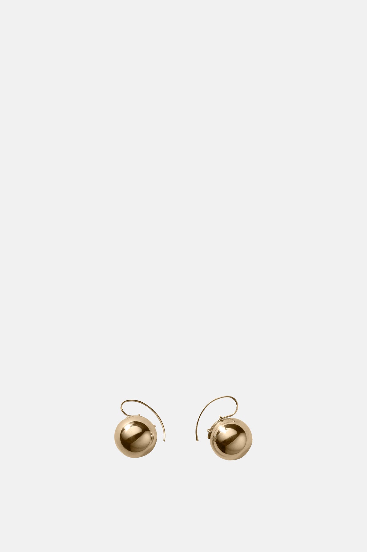 Annika Inez Petite Sphere Drop Earrings Gold.