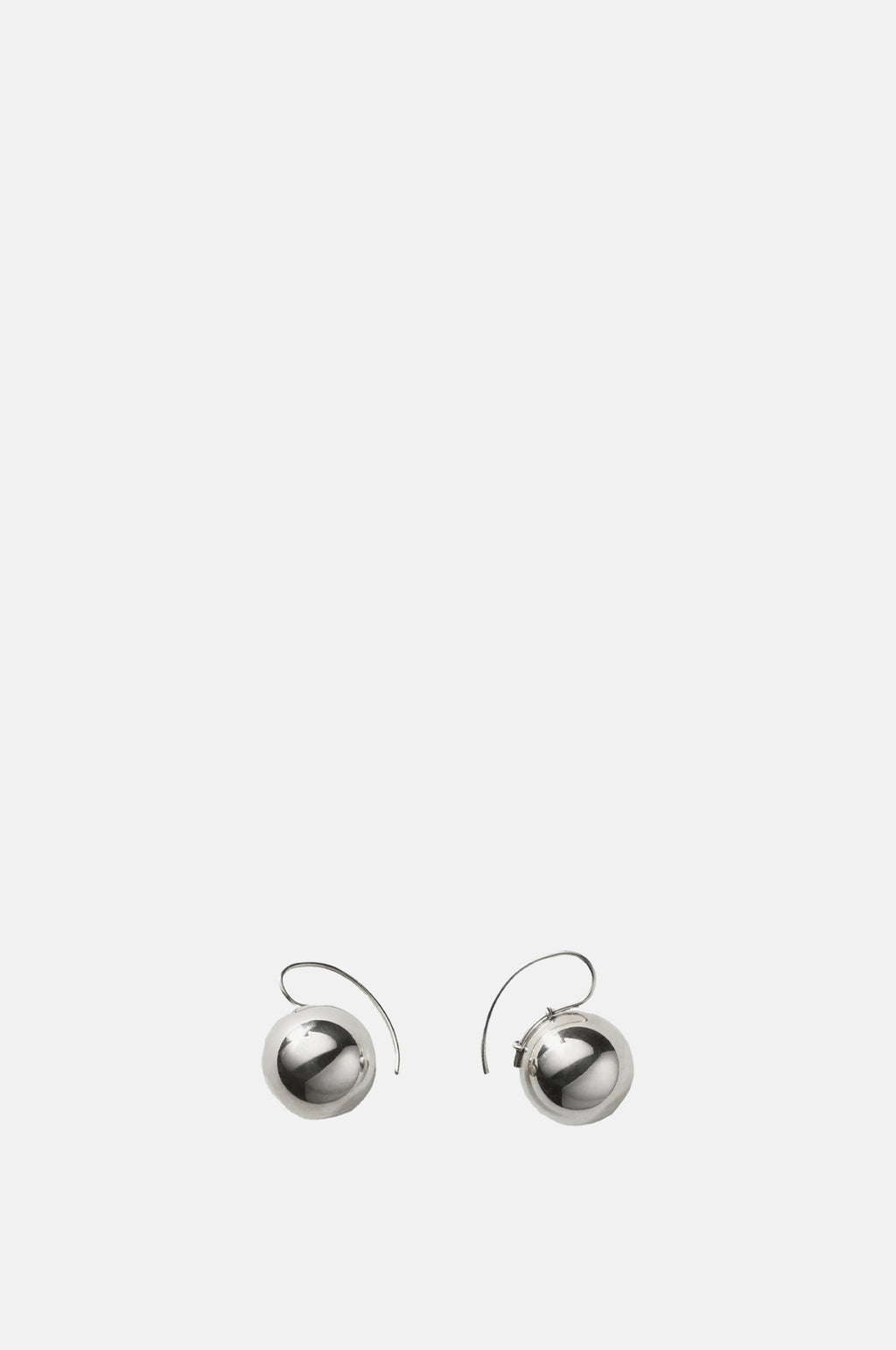 Annika Inez Sphere Drop Earrings Silver.